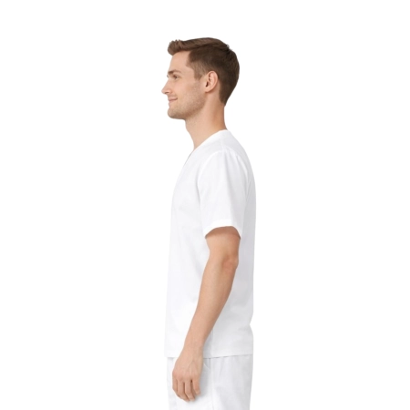Bluza piekarska krótki rękaw roz.M – odzież robocza Modern Company - inne ujęcie Bluza piekarska krótki rękaw roz.M – odzież robocza Modern Company - inne ujęcie